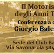 Conferenza “Il motorismo degli Anni Trenta”